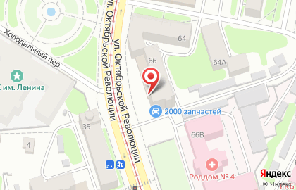 Магазин Южный на улице Октябрьской Революции на карте