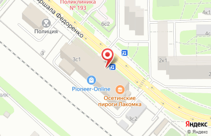 Магазин Kapika на улице Маршала Федоренко на карте