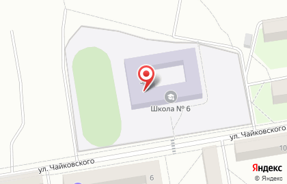 Детская школа искусств на улице Чайковского на карте