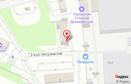 Оптовый магазин стройматериалов Щелковский кабельный центр на 2-й улице Энтузиастов на карте