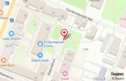 Киоск по продаже печатной продукции, Ленинградская область на Красной улице на карте