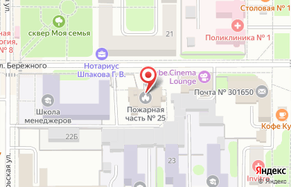 Пожарная часть №25, Отряд ФПС №6 МЧС России по Тульской области на карте