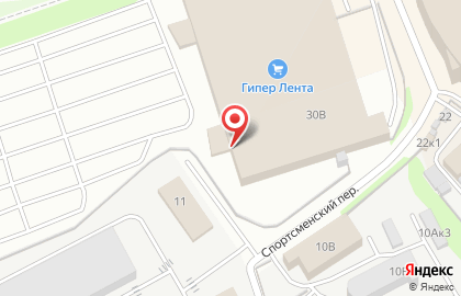 Гипермаркет Лента на Московском шоссе на карте