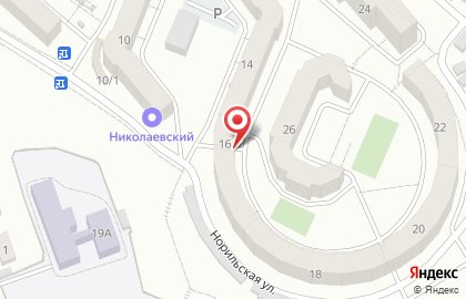 ОАО Банкомат, АК БайкалБанк на Норильской улице на карте