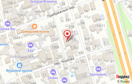 Шарм в переулке Чкалова на карте
