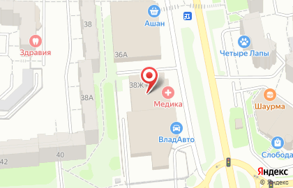 Клиника инновационной диагностики Медика на улице Верхняя Дуброва на карте