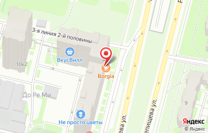 Служба доставки суши Панда на Комендантском проспекте на карте
