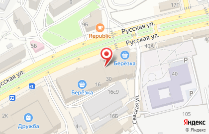 Банкомат АКБ Росбанк в Советском районе на карте