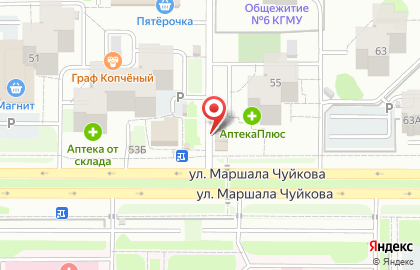 Кафе быстрого питания Красти Крабс на карте