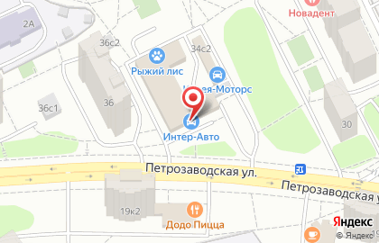 Супермаркет Пятёрочка на Петрозаводской улице, 34 на карте