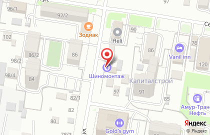 Автомастерская в Благовещенске на карте