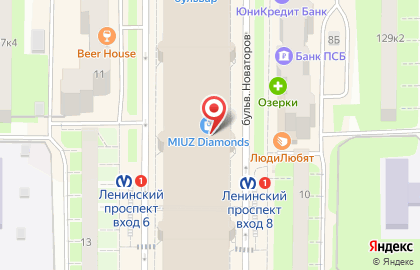 Магазин O'STIN на Ленинском проспекте на карте