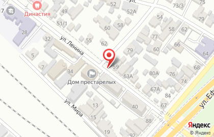 Продовольственный магазин Солнышко на улице Ленина на карте