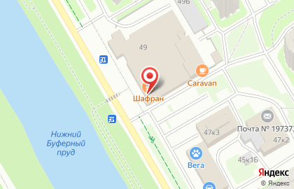 Продовольственный магазин на Комендантском проспекте на карте