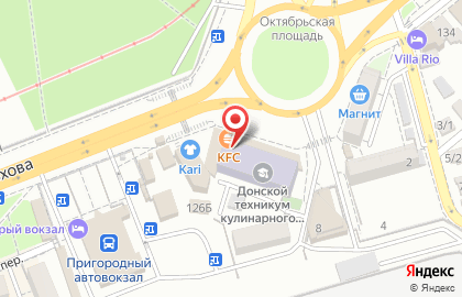 Ресторан быстрого питания KFC на проспекте Шолохова на карте