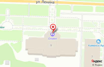 Спортивный комплекс Олимп в Каменск-Уральском на карте