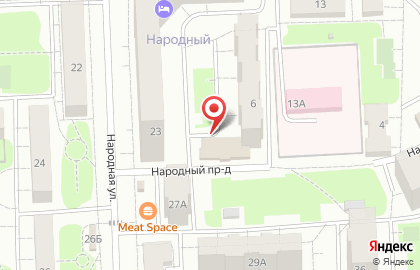 Банкомат СберБанк на Народном бульваре в Подольске на карте