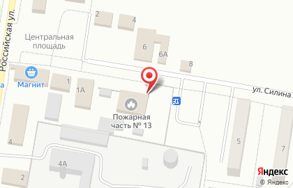 4 отряд ФПС по Омской области 13 пожарная часть на карте