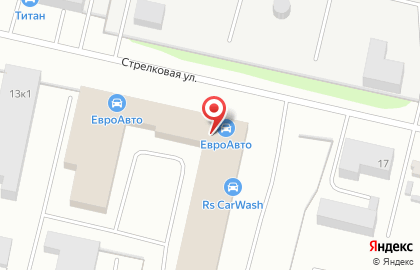 Автосервис и магазин автозапчастей EuroAuto на Стрелковой улице на карте