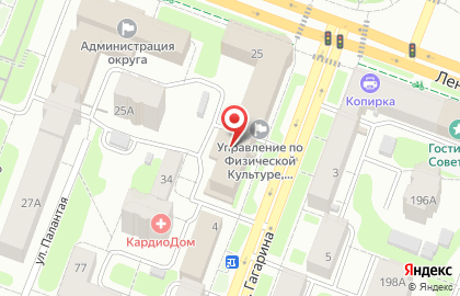 Ателье Модная линия на проспекте Гагарина на карте