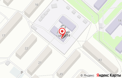 Детский сад №34 в Красноярске на карте