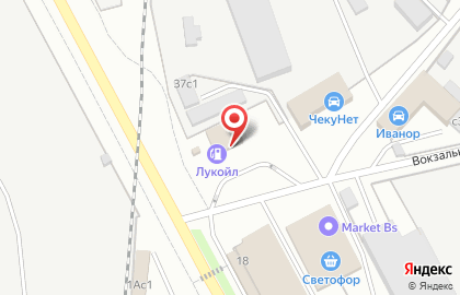 Автомойка Лукойл на Вокзальной площади на карте