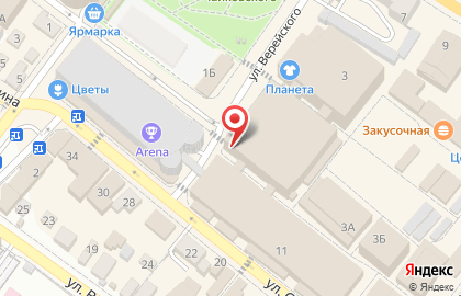 Банкомат Кубань кредит на улице Бирюзова на карте