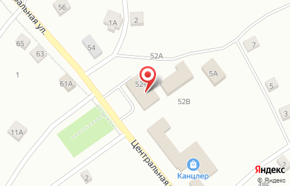 Супермаркет Магнит на Центральной улице на карте