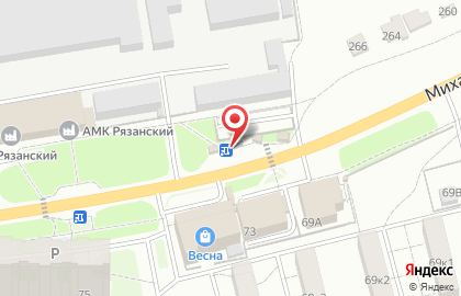 Магазин продуктов в Рязани на карте