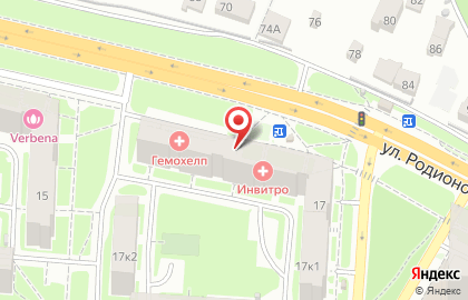 Гранд на улице Родионова на карте