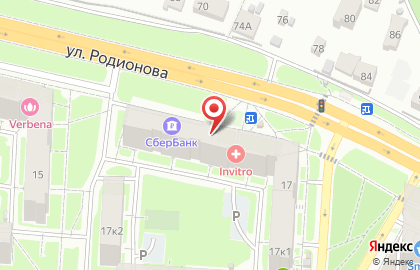 Колбасы, ООО РЧП на улице Родионова на карте