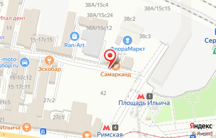 Теремок на площади Ильича на карте
