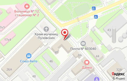 Компания Нижегородский Мебельный Союз в БЦ Володарский на карте