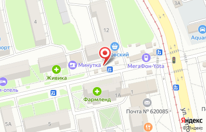 Киоск фастфудной продукции Lazzat factory в Чкаловском районе на карте