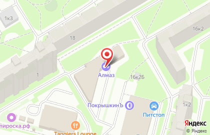 Клуб единоборств Алмаз на улице Ильюшина на карте