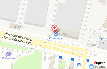 Шинный центр Колесо на улице Чебышёва на карте