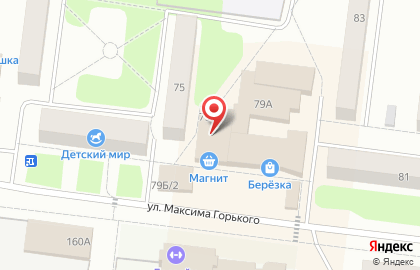 Магазин цифровой и бытовой техники DNS на улице Максима Горького на карте