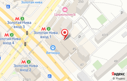 Продуктовый магазин На юге на карте