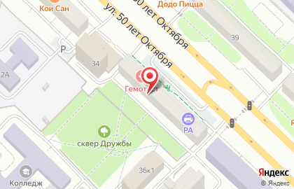 Центр Информационных Технологий на улице 50 лет Октября на карте
