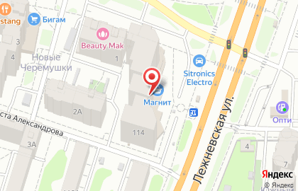 Супермаркет Магнит на Лежневской улице на карте
