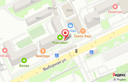 Магазин Зелёный луг в Октябрьском районе на карте