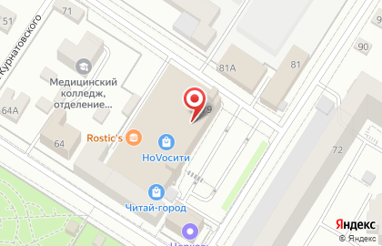 Магазин детских товаров Детский мир в Центральном районе на карте