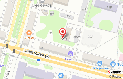 Мебелёво на Советской улице на карте