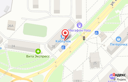 ЗАО Банк ВТБ 24 на улице Винокурова на карте