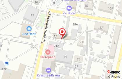 Автомойка в Барнауле на карте