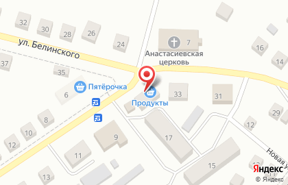 Супермаркет Авокадо на улице Жуковского на карте
