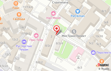 Компания Трансинжстрой в Архангельском переулке на карте
