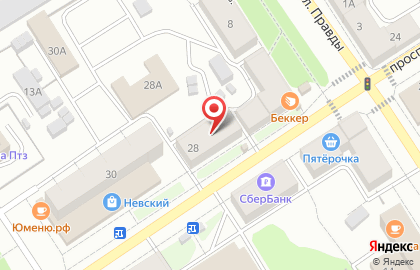 Киоск по продаже цветов на проспекте Александра Невского на карте