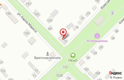 Детский сад №1 на Комсомольской на карте