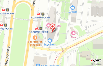 Ремонт стиральных машин на проспекте Андропова на карте